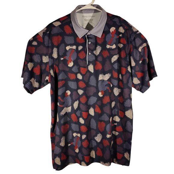 RSVLTS Happy Gilmore Breakfast Balls golf polo shirt mens L LArge bob barker